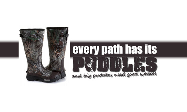 Every path has its puddles and big puddles need good wellies.. The Keldun Huntsman Rubber boot.