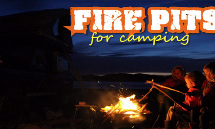 야영 화재 및 요리를 위해 Firepits 사용