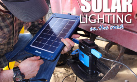 Iluminación solar - en el camino paneles de energía solar portátiles