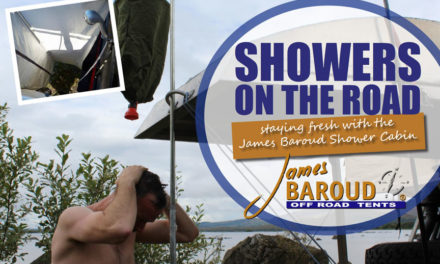 Showers on the Road – Staying fresh with the James Baroud Shower Cabin.