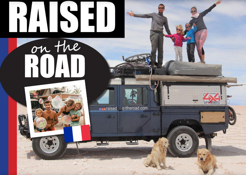 Raised on the Road - nuori ranskalainen perhe kiertue maailmassa