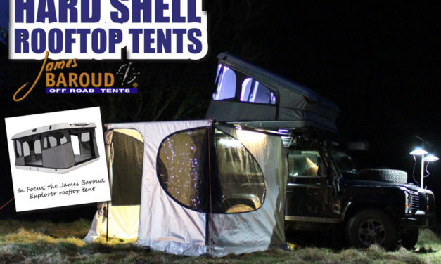 Kova Shell-katto teltta James Baroudin kanssa