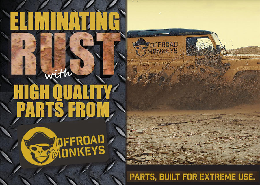 Eliminate Rust with High Quality Defender Hinges from Offroad Monkeys