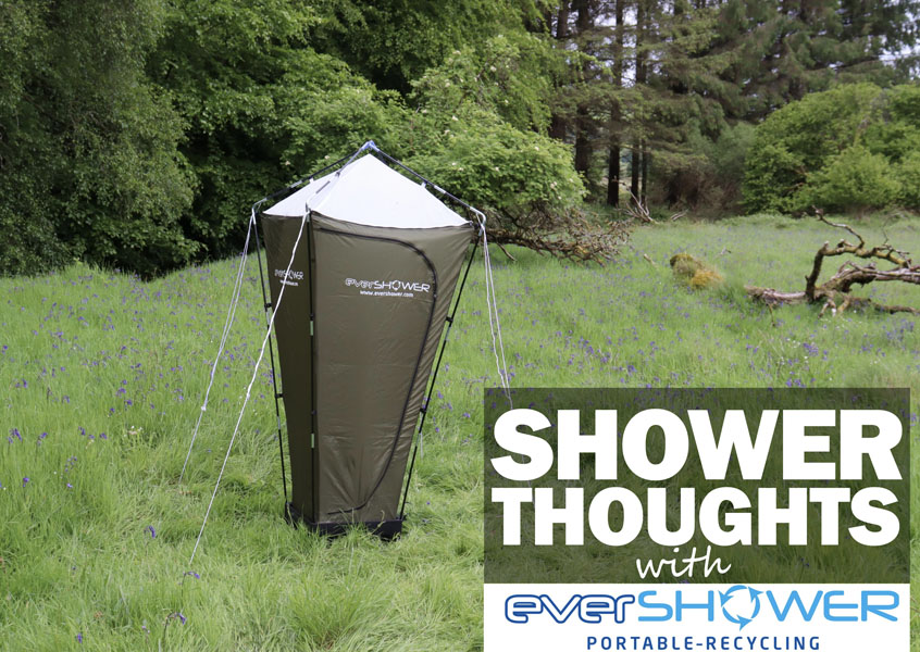 Pensieri per la doccia - La doccia da campeggio portatile per il  riciclaggio di EverShower - www.turas. Tv